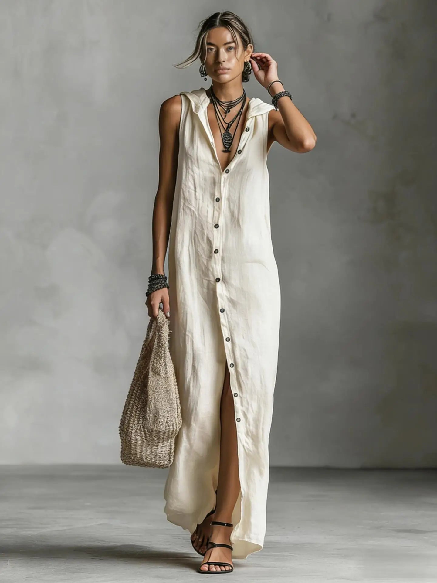 Boho Maxi Dress | Casual Loose Floor-Length Dress